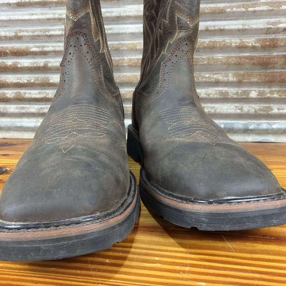 Wolverine Rancher Square Toe Boots Mens US 13M Soft Toe Wellington PRISTINE!!